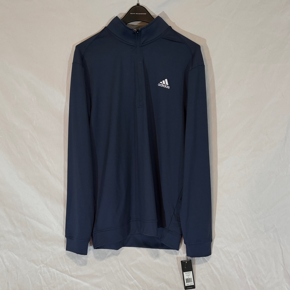 Adidas Dark Blue Half-Zip Golf Top